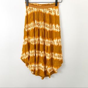 H&M bleach tie dye midi skirt
